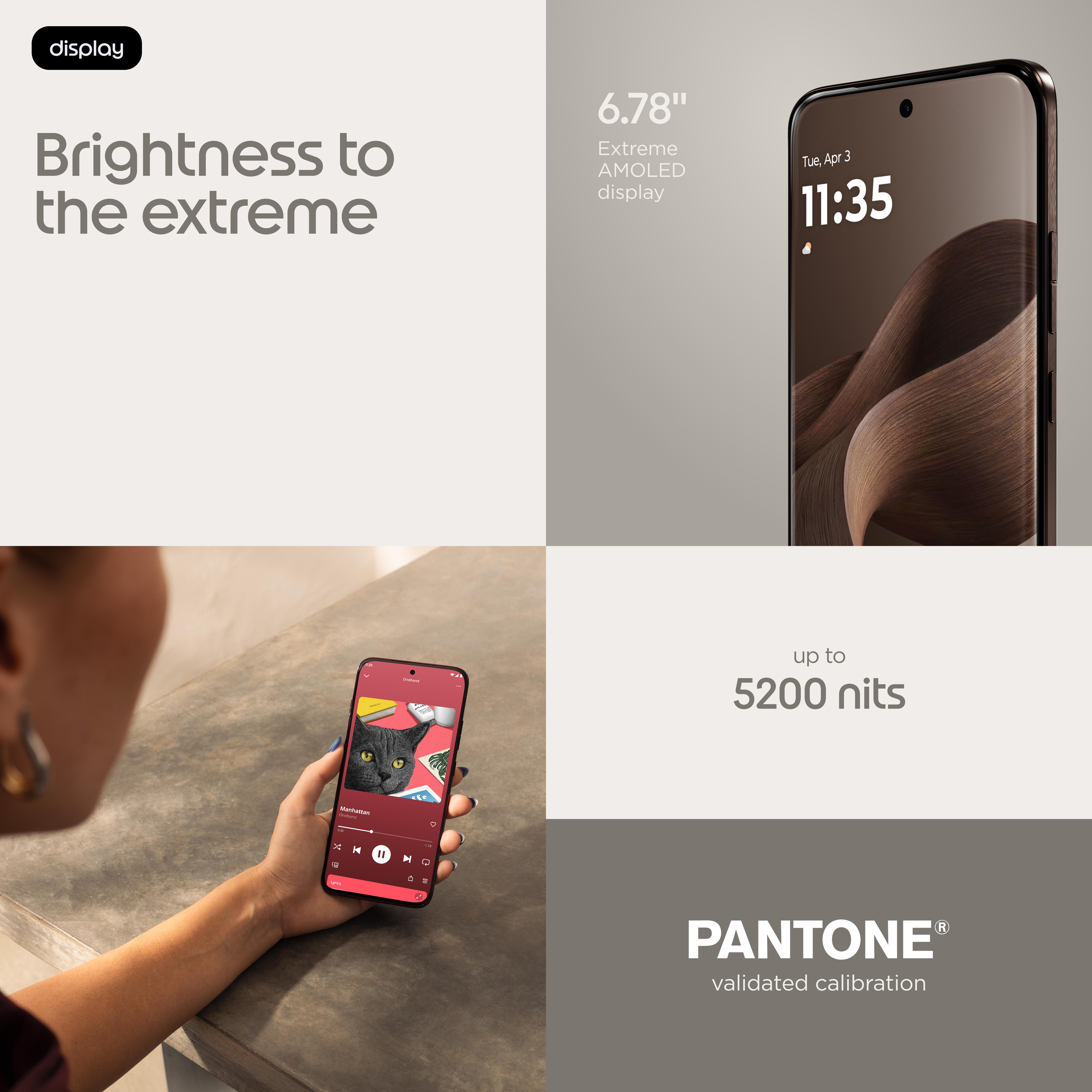Moto Edge 70 Pro 12GB RAM + 512GB Storage Smartphone PANTONE Chicory Coffee 5G UAE Version — view 6