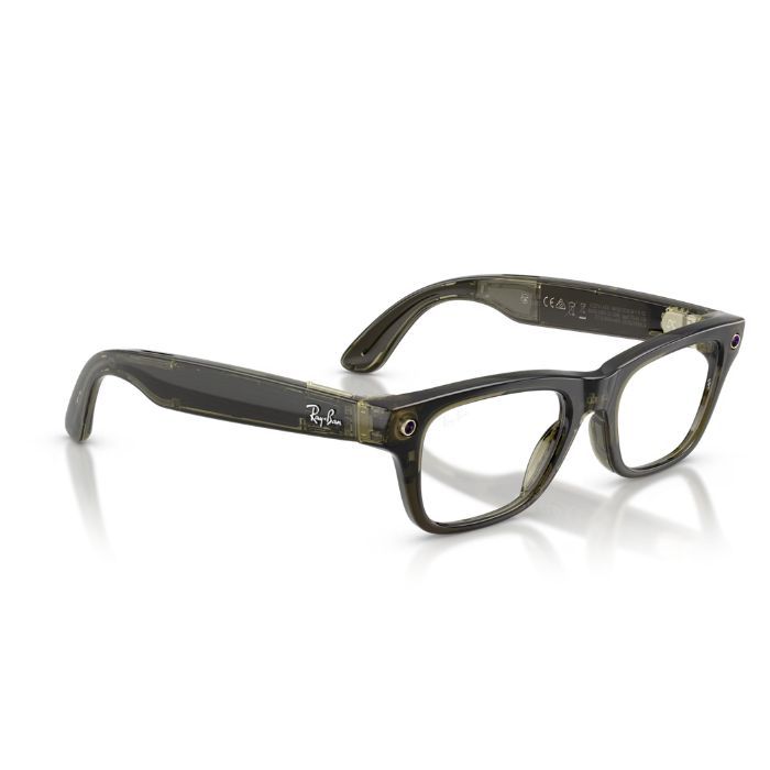 Ray-Ban Meta Blayzer Gen 2 Transparent Dark Olive Clear Lenses Smart Glasses 50Mm — view 5