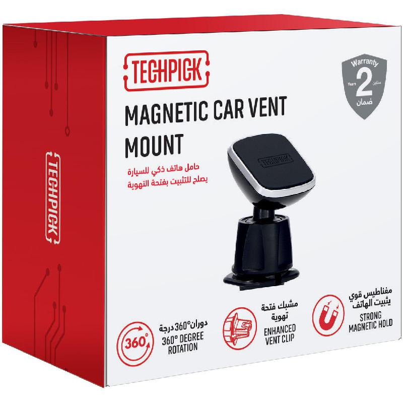 Techpick Air Vent Magnetic Phone Mount Smartphone Car Accessory — view 2