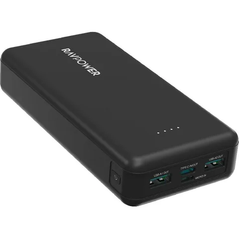 RAVPower PD Pioneer Power Bank Charger Fast Battery Charging 20000 mAh 4 USB