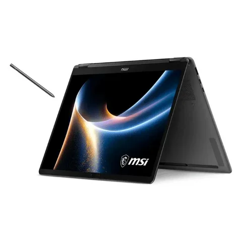 MSI Prestige 14 Flip AI+ D3M Laptop, 14inch FHD Touch OLED Display, Intel Core Ultra 9 386H Processor, 32GB RAM, 1TB SSD, Windows 11 Home, Backlit English & Arabic Keyboard, 2 Year Warranty