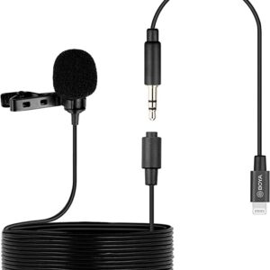 Boya New By-M2 Clip-On Lavalier Lightning Microphone For Ios Tablet Iphone 8 10 11 X Iphone 12 Pro Vlog Broadcast Podcast Interview Recording, B07X9ZRTBV