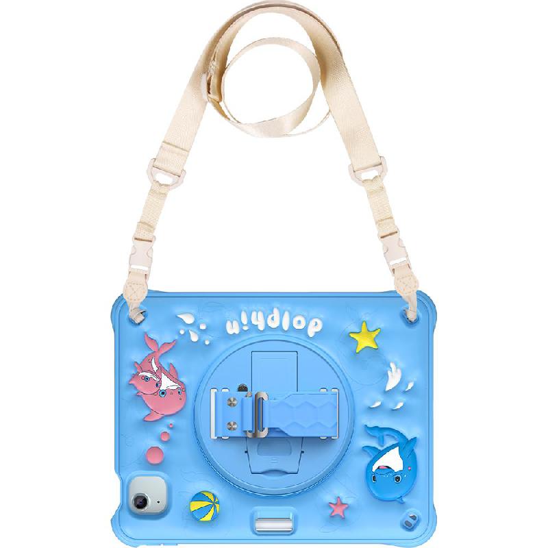 Kadasic Cartoon Strap Back Cover Tablet Case for Kids Blue for iPad Air 11 M4/iPad Air 11 M3/iPad Air 11 M2/iPad Air 5th Gen — view 3
