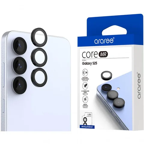 Araree Core MR Aluminum Metal Frame Smartphone Screen Protector for Samsung Galaxy S25