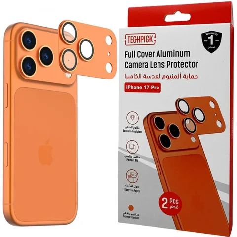 Techpick Full Coverage Aluminum Color-Matched Camera Protector (Full Frame) Smartphone Camera Accessory