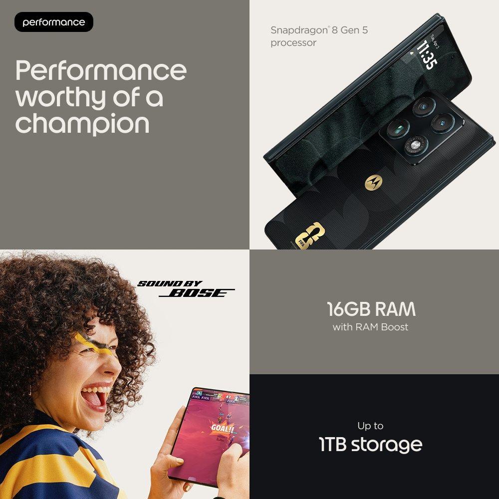 Motorola Razr Fold FIFA Edition 16GB RAM + 512GB ROM Smartphone Black 5G — view 7