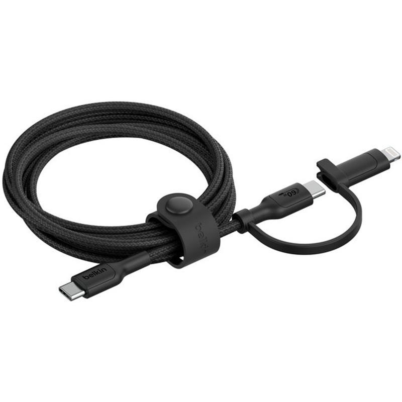 Belkin BoostCharge 2-in-1 Cable USB-C to USB-C/Lightning Sync & Charge Cable 1.50 m ( 4.92 ft ) — view 3