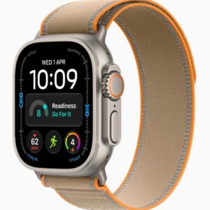 Apple Watch Ultra 4, GPS + Cellular, Natural Titanium Case with Sand Trail Loop - M/L