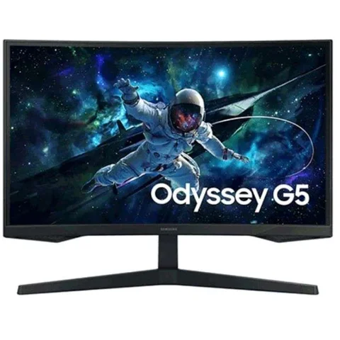 Samsung Odyssey G5 G55C 32-Inch QHD 165Hz 1ms VA Curved Gaming Monitor, AMD FreeSync, Black - LS32CG552EMXUE