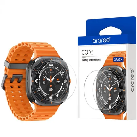 Araree Core Glass Perfect Fit Tempered Glass Smartwatch Screen Protector for Samsung Galaxy Watch Ultra