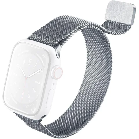Cellularline Steel Band Wrist Strap for Apple Watch Series 11 42/Watch Series 10 42/Watch Series 9 41/Watch SE 40