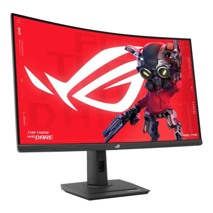 Asus ROG Strix 31.5inch QHD 2560X1440 Curved Gaming Monitor, 280Hz, Anti-glare, 1ms, HDMI, USB-C, Adjustable Stand, Black - XG32WCMS — view 3