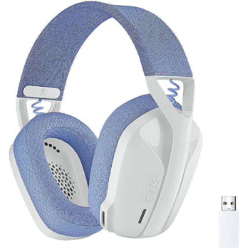 Logitech G G435 Gaming Headset Wireless Off-White/Lilac