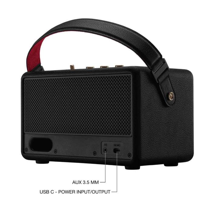 Marshall Kilburn III, Wireless Stereo Speaker- Black-Brass — view 2