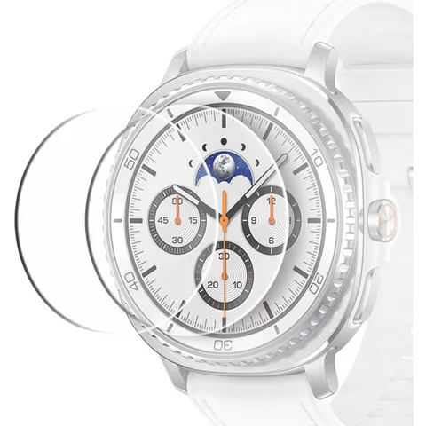Araree Core Glass Perfect Fit Tempered Glass, 2 Pack Smartwatch Screen Protector for Samsung Galaxy Watch8 Classic 46