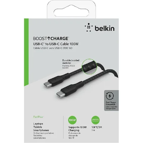 Belkin BoostCharge USB-C to USB-C Standard Cable 3.00 m ( 9.84 ft )