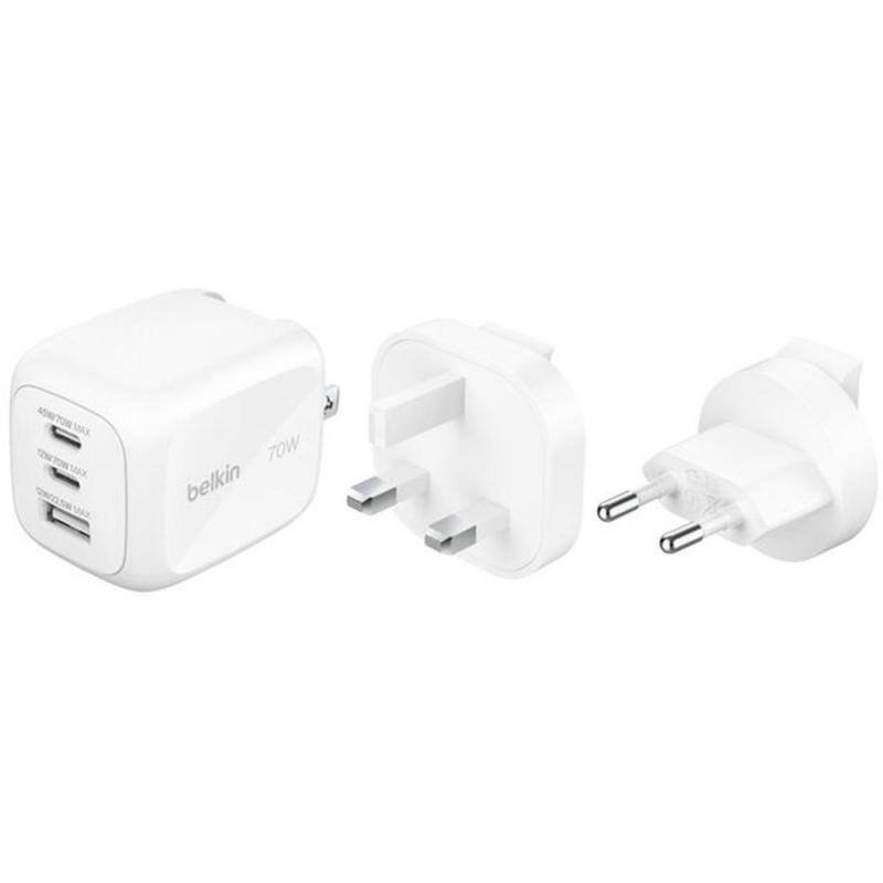 Belkin BoostCharge Pro 3-Port GaN Wall Charger 70W