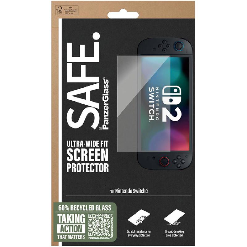 PanzerGlass SAFE Rounded Edges, Crystal Clear Gaming Handheld Screen Protector for Nintendo Switch 2 — view 2