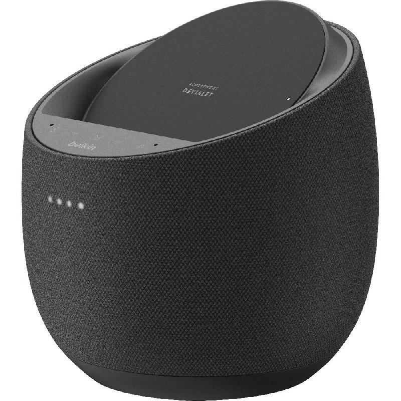 Belkin Hi-Fi Smart Speaker + Wireless Charger Music System Bluetooth Black — view 2