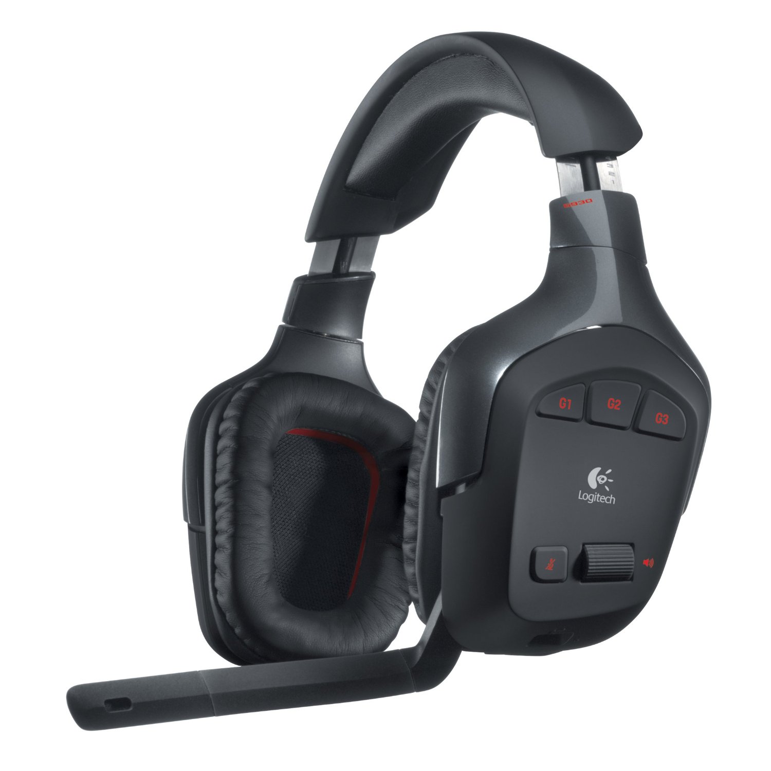 Logitech G G930 Gaming Headset Wireless Black — view 2