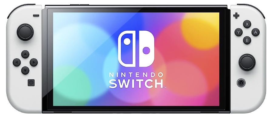 Nintendo Switch OLED Black & White Joy Con (International Version) — view 2