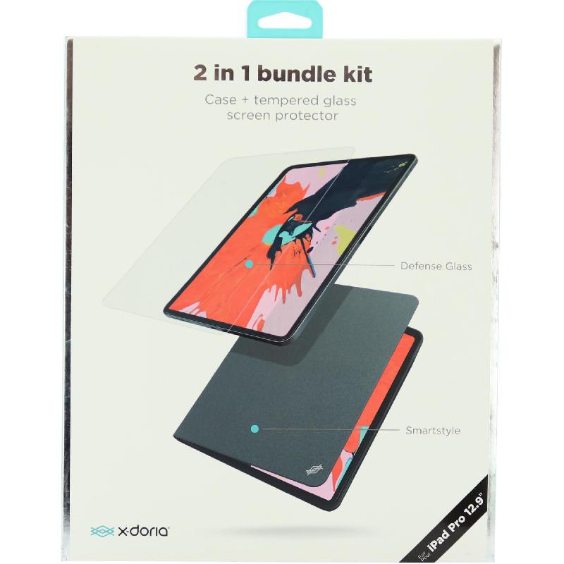 Raptic 2-in-1 Bundle Tablet Case with Screen Protector Black/Grey for iPad Pro 12.9 - 2019 — view 4