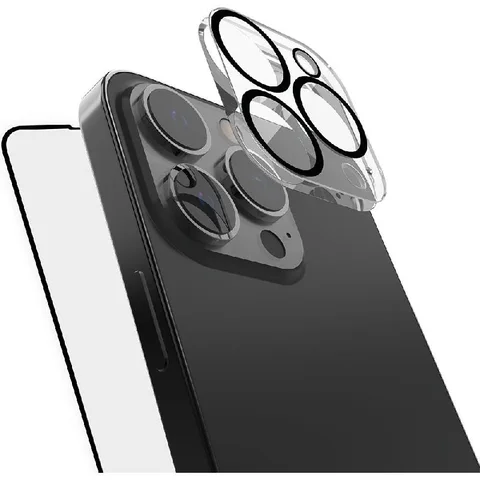 Raptic Raptic 2-in-1 Bundle: Tempered Glass + Camera Lens Protector Smartphone Display Protection