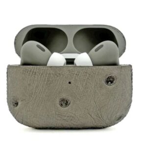 Customized Apple AirPods Pro 3 Leather Ostrich Dust