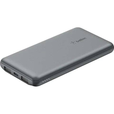 Belkin BoostCharge Power Bank Charger Fast Battery Charging 10000 mAh 3 USB (1X USB-C/2X USB)