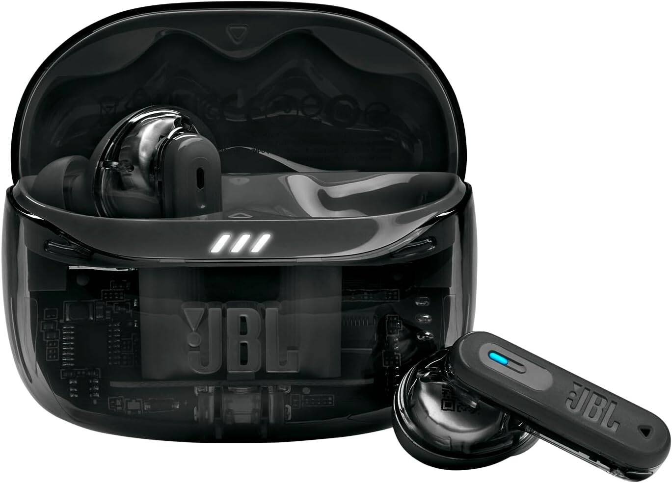 JBL Tune Beam 2 True Wireless Earbuds, Adaptive Noise Cancelling- Ghost Black