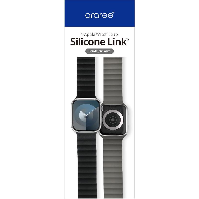 Araree Silicone Link Wrist Strap for Apple Watch Series 11 42/Watch Series 10 42/Watch Series 9 41/Watch SE 40 — view 3