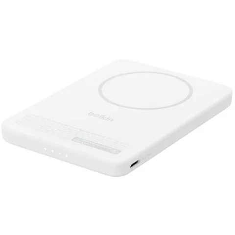 Belkin BoostCharge Power Bank Charger Qi2 5000 mAh Single USB-C (I/O Charging)