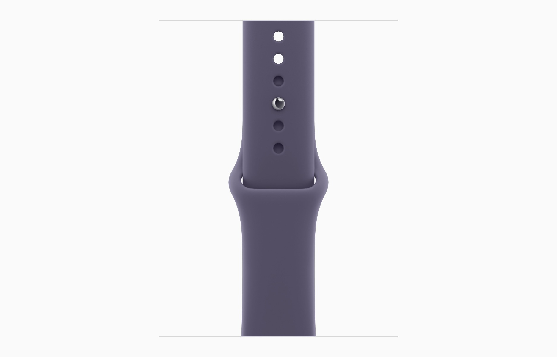 Apple Watch Series 11, GPS, 42mm, Silver Aluminum Case with Purple Fog Sport Band - M/L — view 2