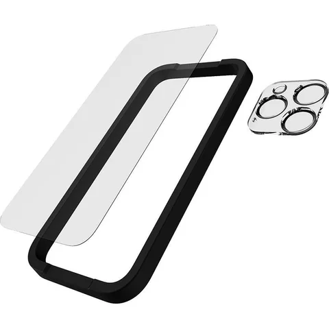 Tech21 2-in-1 Pack Tempered Glass + Camera Lens Protector Smartphone Accessory Bundle