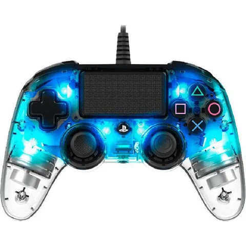 Nacon Illuminated Compact Controller Wired Transparent Blue