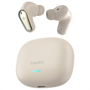Porodo Soundtec Gravis, True Wireless Earbuds- Cream