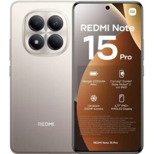 Xiaomi Redmi Note 15 Pro, 256GB, 12GB, 5G- Titanium