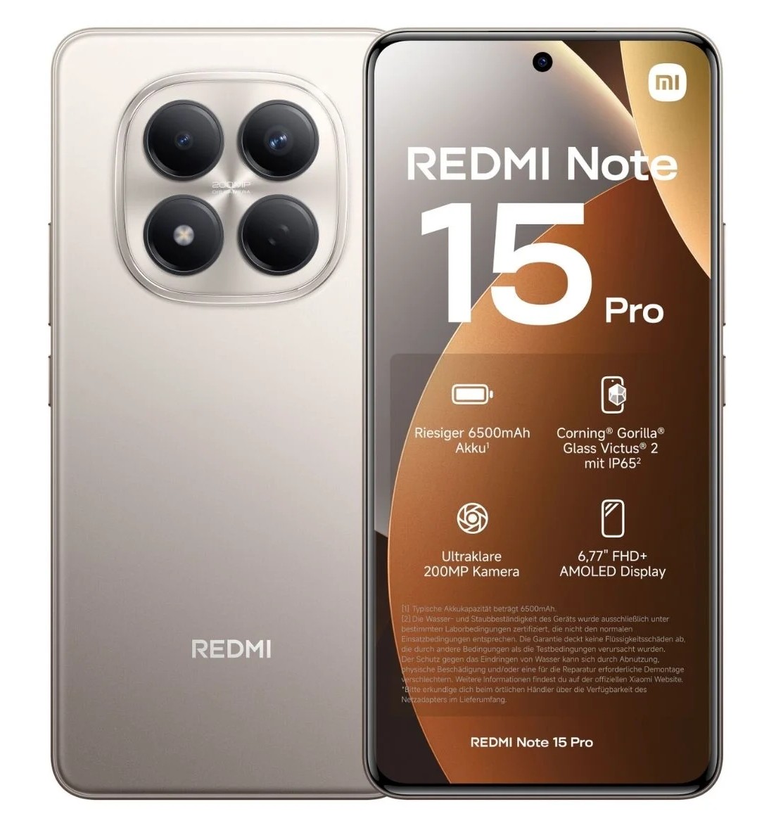 Xiaomi Redmi Note 15 Pro, 256GB, 12GB, 5G- Titanium