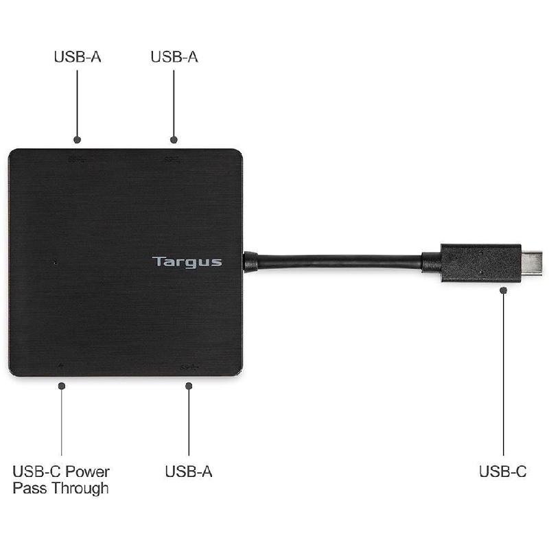 Targus ACH924EU USB Hub 4 Port (3X USB-A/1X USB-C) — view 2
