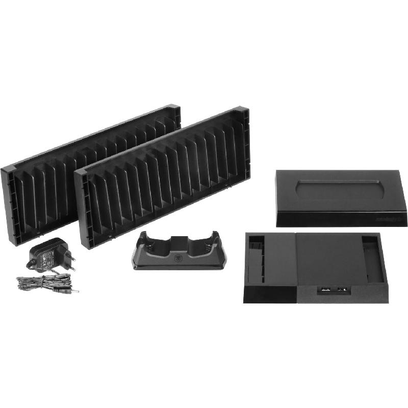 Snakebyte Charge:Tower Pro Disc Cabinet, USB Hub & Dual Charging Station PlayStation 4 Accessory — view 2