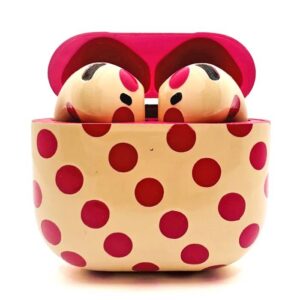 Merlin Craft Customized Apple AirPods 5 Pink Polka