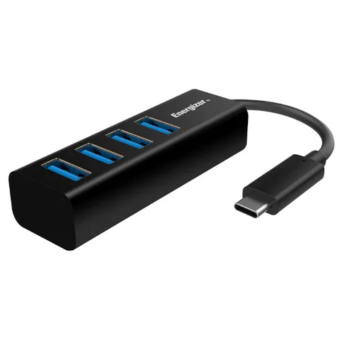 Energizer USB- C Hub with 4 USB-A Ports Compatible