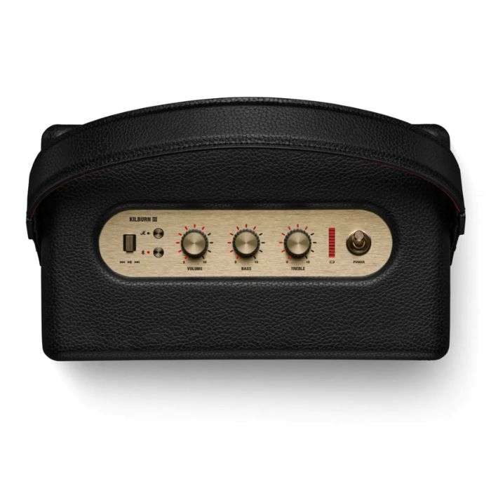 Marshall Kilburn III, Wireless Stereo Speaker- Black-Brass — view 3