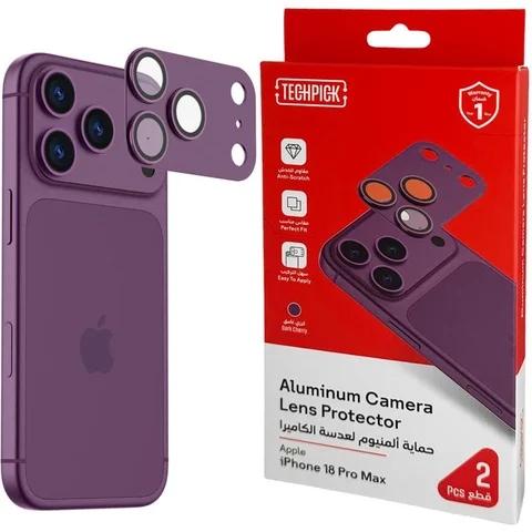 Techpick Full Coverage Aluminum Color-Matched Camera Protector (Full Frame) Smartphone Camera Accessory