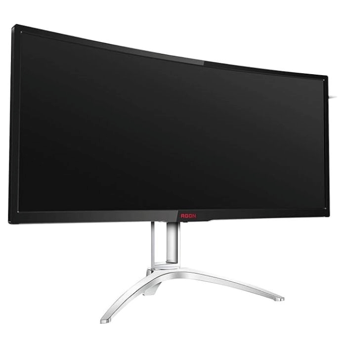 AOC 35inch Curved UltraWide Gaming Monitor, 2560X1080 Resolution, 200Hz, 4ms, FreeSync Premium, HDMI, DP, Adjustable Stand, Black & Silver - AG352QCX — view 6