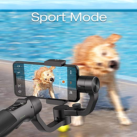 Hohem Smartphone Gimbal 3-Axis Stabilizer Handheld Gimble Time Lapse Expert Stabilizer w/Focus Pull & Zoom Face Tracking 12h Runtime,Max Playload 210g (iSteady Mobile), B07GDBT8GN — view 3
