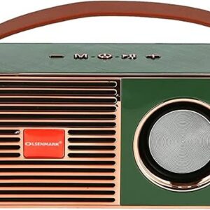 Olsenmark Portable Wireless Speaker-(Green/Gold)-(OMMS1214)