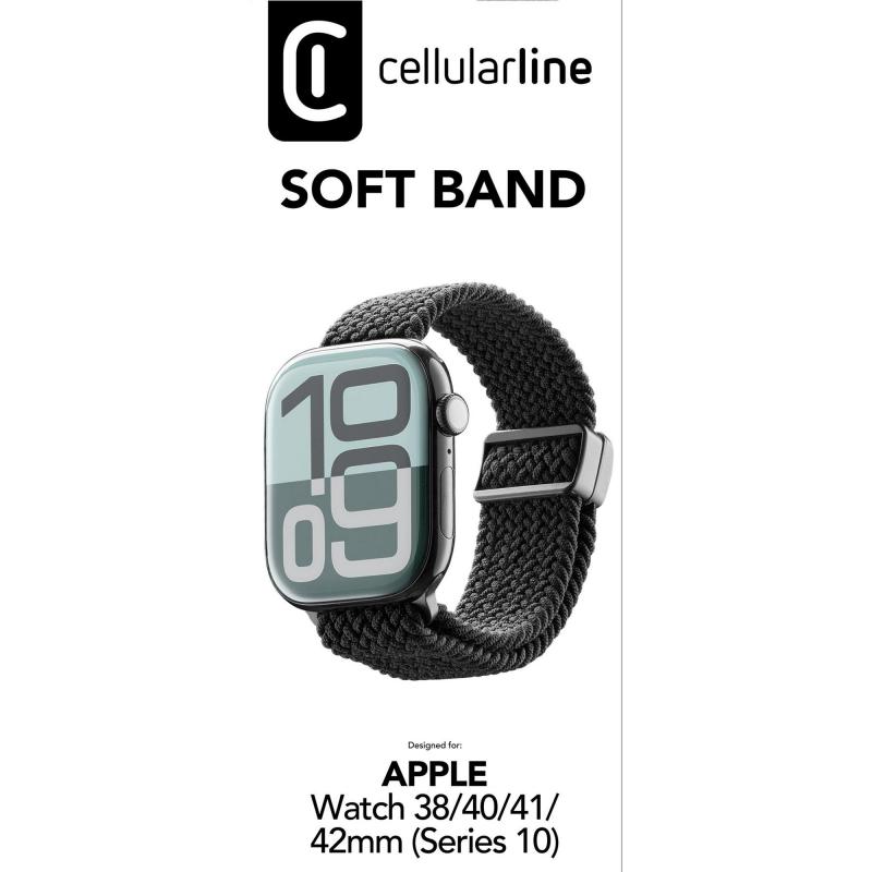 Cellularline SOFT BAND Wrist Strap for Apple Watch Series 11 42/Watch Series 10 42/Watch Series 9 41/Watch SE 40 — view 2