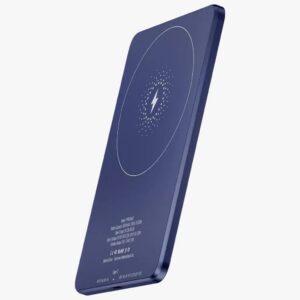 Powerology Ultra-Thin, 5000mAh MagSafe Power Bank- Blue