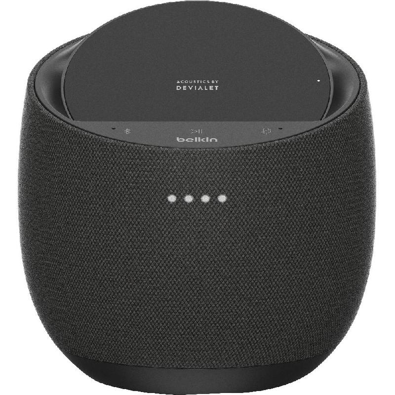 Belkin Hi-Fi Smart Speaker + Wireless Charger Music System Bluetooth Black